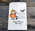 Adorable Pumpkin Girl Halloween Personalized Goodie Bags for Trick or Treating