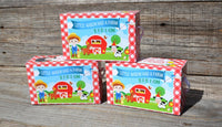 Animal Cracker Boxes for Farm Birthday Party or Petting Zoo Party