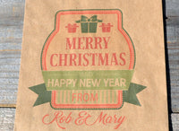 Merry Christmas Candy Bags | Christmas Cookie Bags | Holiday Favor Bag | Smores Kit | Favor Bags | Happy New Year Bag | Candy Bags |