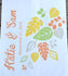 Fall Leaves Personalized Wedding Favor Bags | Fall Leaves Candy Bags | Autumn Wedding Bags | Fall Favor Bags | Popcorn Favor Bags | Paper