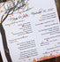 Fall Leaves and Tree Personalized Wedding Programs (30) Fall Wedding Halloween Wedding Fall Leaves Program Autumn Wedding