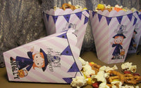 Witch Halloween Popcorn Boxes | Halloween Favor Boxes | Trick or Treat Boxes | Personalized Goody Box | Halloween School Party Favor