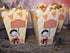 Cute Vampire Kids Halloween Popcorn Goodie Boxes Personalized for Trick or Treating or Halloween Party Favors
