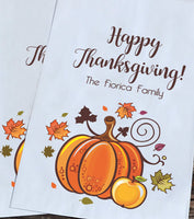 Thanksgiving Pumpkin Favor Bags