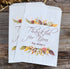 Thankful for You Thanksgiving Favor Bags