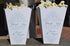 Thank You Wedding Popcorn Bar Boxes, Popcorn Box, Candy Bar Containers, Engagement Party Favor, Old Fashioned Wedding