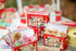Mommies and Babies Vintage Animal Cracker Favor Boxes, Red