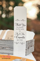 Thank You for Sharing Our First Meal Together Wedding Silverware Utensil Flatware Bags