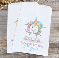 Unicorn Birthday Party Favor Bags