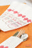 I Do BBQ White Bags with Red Check Ribbon Wedding or Engagement Party Silverware Utensil Flatware Bags
