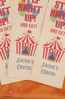 Step Right Up Circus Carnival Birthday Silverware Utensil Flatware Bags