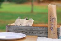 Fourth of July Personalized Kraft Silverware Bags Utensil Flatware Bags, Contact Free Silverware July 4th, July Fourth