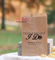 Donut Bags for Wedding, Doughnut Bags, Donut Bar, Donut Wall Kraft Paper