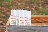 Birthday Pink and Gold Circus Carnival Tent Silverware Utensil Flatware Bags