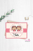 Instant Happy Birthday Sister Greeting Card, Downloadable Sister Birthday Card, Print at home Birthday Sister Card