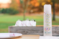 Good Food Good Wine Good Friends Good Times Wedding Birthday Anniversary Silverware Utensil Flatware Bags Silverware Pouches