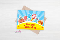 Birthday Day Card Printable, Happy Birthday Print at Home Card, Instant Downloadable Father's Day Card