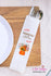 Thanksgiving Pumpkin Personalized Silverware Utensil Flatware Bags