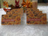 Fall Flowers, Mums and Brown Swirls Personalized Escort or Place Cards