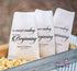 A Sweet Ending for a New Beginning Wedding Bags, Candy Bar Bags, Cookie Bar Bags, Wedding Favor Bags, Popcorn Bags, Pretzel Bags