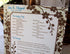 Cocoa Brown Flowered Personalized Wedding Programs