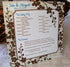 Cocoa Brown Flowered Personalized Wedding Programs