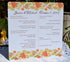 Fall Leaves Banner Autumn Personalized Wedding Program, Fall Wedding Programs, Halloween Wedding, Autumn Wedding, Leaves Border Program