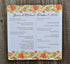 Fall Leaves Banner Autumn Personalized Wedding Program, Fall Wedding Programs, Halloween Wedding, Autumn Wedding, Leaves Border Program