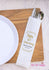 50th Anniversary Silverware Utensil Flatware Bags,50 years Gold Anniversary Bags, Fiftieth Anniversary Party