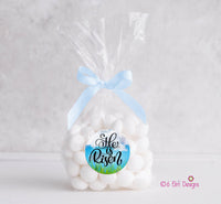 He is Risen 2" Gloss Sticker, Label for Easter Bags or Easter Basket Stickers