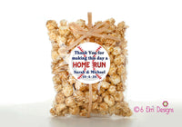 Baseball Wedding Thank You for Making This Day a Home Run Stickers 2" Gloss Sticker