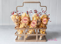 Red Vintage Carnival Stickers 2" Gloss Sticker, Label for Carnival Birthday or Baby Shower, Personalized Sticker