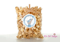 Pastel Blue Circus Elephant 2" Gloss Sticker, Label for Circus Birthday or Baby Shower, Blue Circus Theme Party