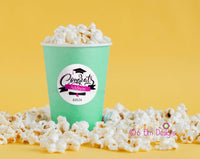 Congrats Graduation Sticker, Graduation Party Decor, Personalized Graduation Sticker Blue, Pink, Green