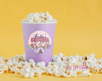 Carnival Party Theme Pink and Purple Carnival Tent 2" Gloss Sticker, Label for Carnival Birthday or Baby Shower