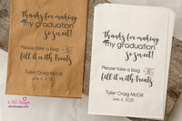 Graduation Favor Bags Congratulations Class of 2025 Personalized Favor Bags ,Candy Bags, Thank You Graduation Party Bags, Favor Bags