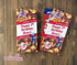 Cracker Jack Labels, Custom Cracker Jack Stickers for Birthdays, Baseball Cracker Jacks, Team Snack Day