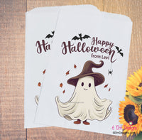 Ghost Happy Halloween Goodie Bags for Trick or Treat, Trunk or Treat Trick or Treat Candy Bags