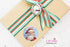 Santa Christmas Gift Tag Sticker, Personalized Christmas Gift Sticker