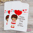 Little Girl Valentines Day Personalized Goodie Bags for School or Daycare, PreK Giveaway