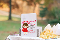 Little Girl Personalized Valentines Day Goodie Bags for School or Daycare, PreK Giveaway