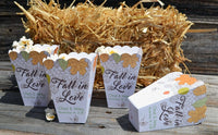 Fall in Love Fall Wedding Favor Box | Fall Leaves Wedding Popcorn Boxes | Fall Wedding Favor | Fall Leaves Favor | Autumn Box | Popcorn Bar