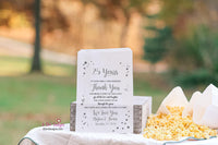 25th Anniversary Party Favor Bags | 25 Year Anniversary Favors | Silver Anniversary | Candy Bar Bags | Candy Buffet Bags | Personalized Bags