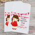 Little Girl Personalized Valentines Day Goodie Bags for School or Daycare, PreK Giveaway