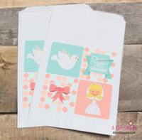 First Communion Personalized Party Favor Bags | First Communion Favor | Girls First Communion Bag | Girl First Communion | Dove Favor Bags