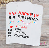 Swiftie Birthday Party Decor, Friendship Bracelet Candy Bar Bags, Popcorn Bags