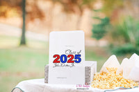 Class of 2025 Graduation Party Personalized Favor Bags for Candy or Popcorn Bars, Cookie Buffet Bags