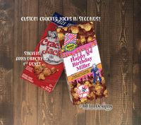 Cracker Jack Labels, Custom Baseball Drip Ice Cream Stickers for Birthday Parties, Team Parties, Baseball Theme