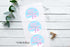Winter Onederland Birthday Stickers for Girl Pink – Custom 2" Favor Labels for Bags & Treats