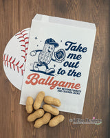 Take Me Out to the Ballgame, Favor Bags, Peanut Bags, Popcorn Bags